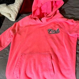 Pink Victoria hoodie it is missing the string for the hood